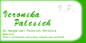 veronika palesich business card